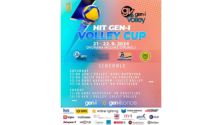 Generálkou na extraligu bude pro ženy vékáčka  turnaj Hit GEN-I Volley Cup 2024 ve Slovinsku